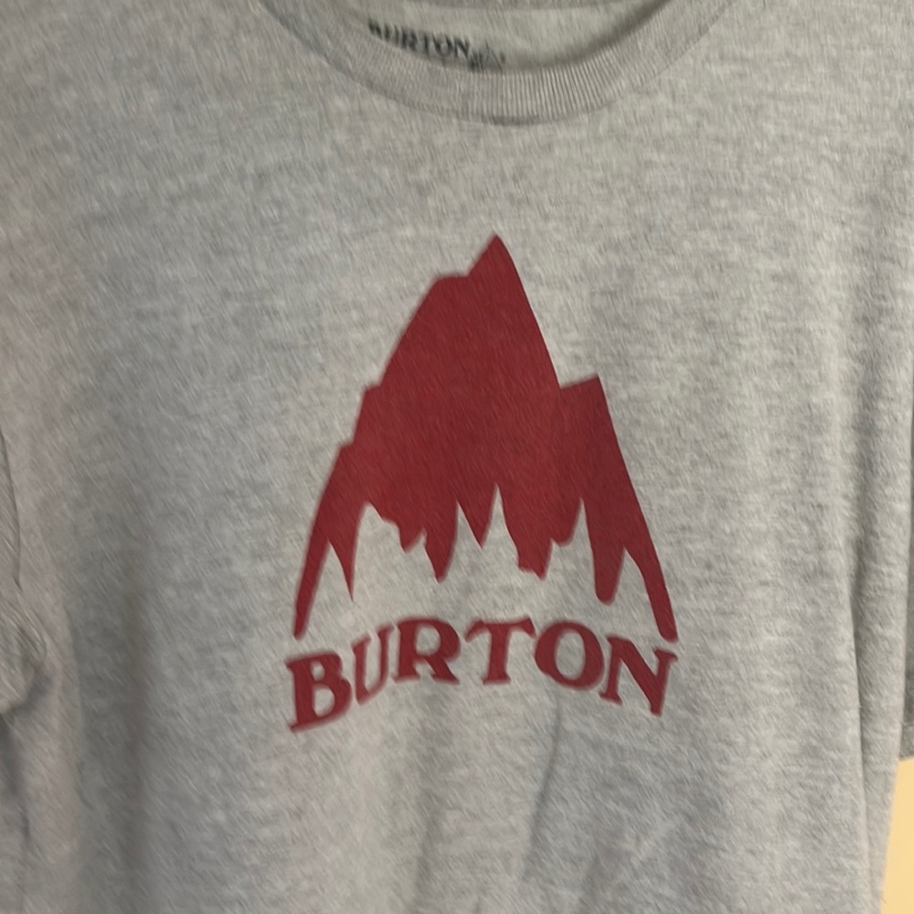 Grey and red Burton shirt